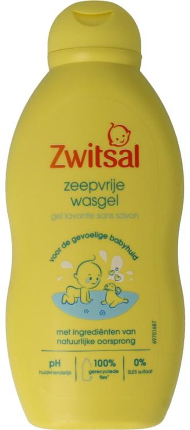 Zwitsal Zeepvrije Wasgel - Baby - met ingrediënten van natuurlijke oorsprong zonder SLES-sulfaat - 200 ml
