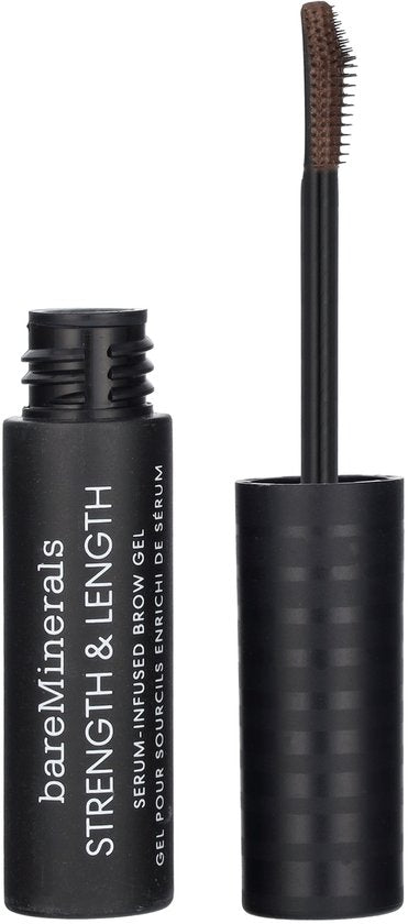 bareMinerals Strength & Length Serum-Infused Brow Gel with Plant-Based Strengthening Serum - Vegan Coffee