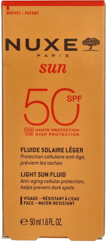 Nuxe Sun - Light Fluid High Protection SPF 50 - Zonnebrand  - 50 ml