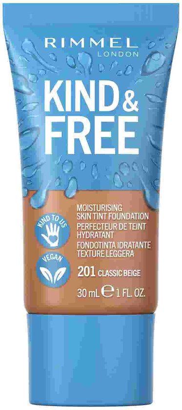 Rimmel London KIND & FREE Vegan Foundation 210 Golden Beige