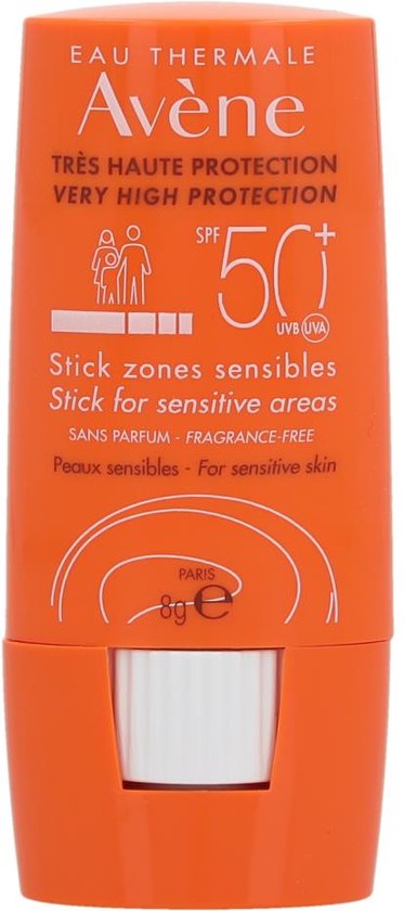 Avène Zonnebrandcrème Solaire Haute Sensitive Avene Spf 50+ Stick - Zonnebrand - 8 ml