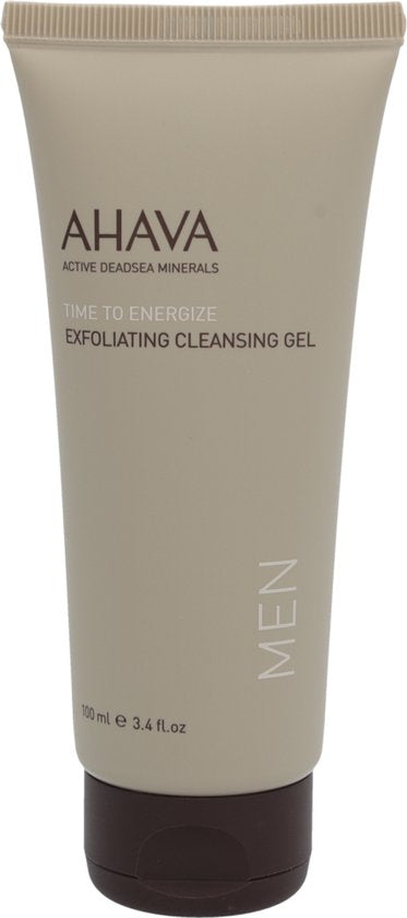 AHAVA MAN Exfoliërende Reinigingsgel - Diepe Reiniging & Verfrissing | Verwijdert Verstopte Poriën | Zachte en Energiegevende Formule | Gezichtsreiniger voor mannen - 100ml
