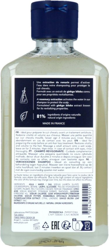 Shampoo Phyto Paris Phytocyane Revitalising 250 ml