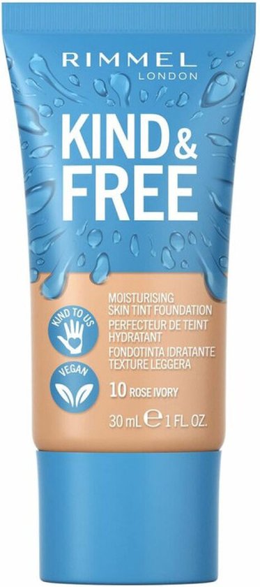 Rimmel London KIND & FREE Vegan Foundation - 010 Rose Ivory