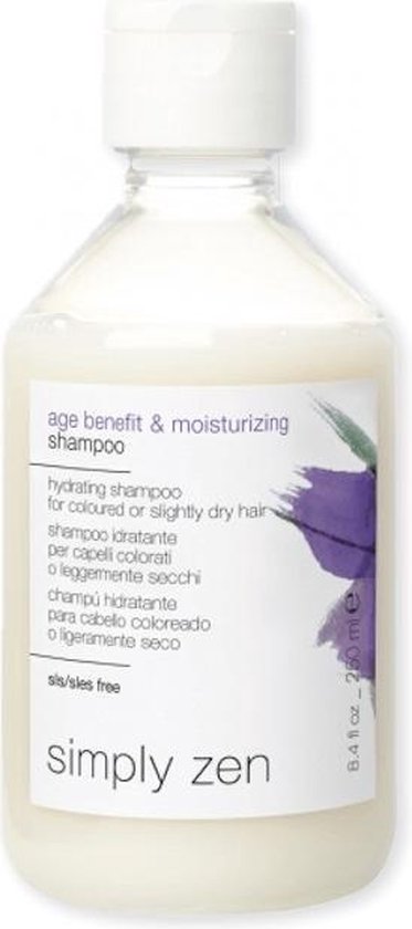 Simply Zen age benefit & moisturizing shampoo 250 ml - Normale shampoo - Voor Gekleurd haar