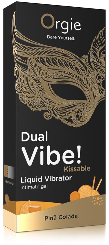 Orgie - Dual Vibe! Kissable Liquid Vibrator - Pina Colada - 0.5 fl oz / 15 ml