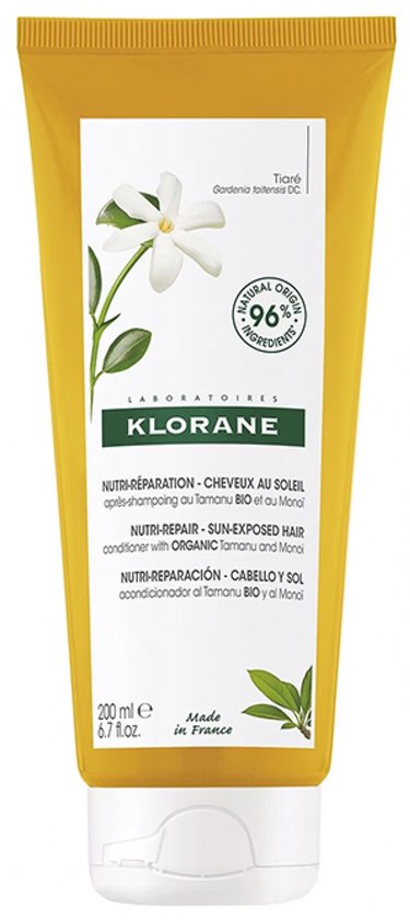 Klorane Nutri-Réparaton - Haar in de Zon Biologische Tamanu en Monoï Conditioner 200 ml