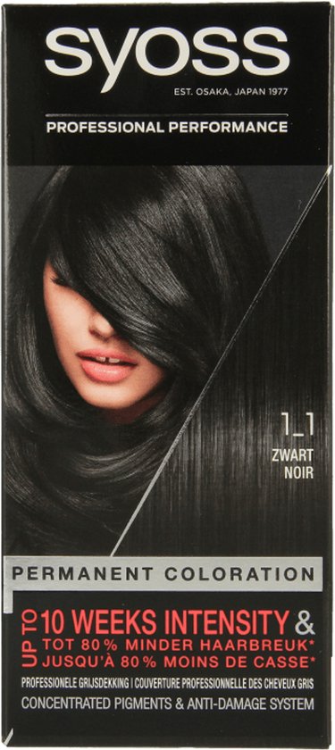 SYOSS Color baseline 1-1 Zwart - Haarverf