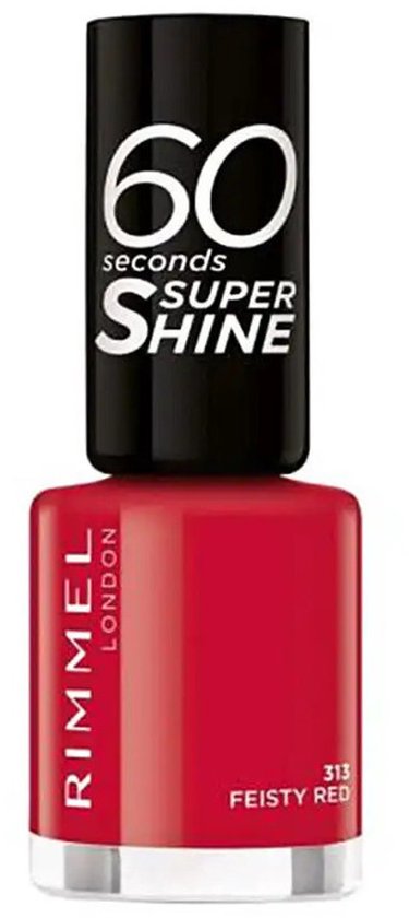 Rimmel 60 Seconds Super Shine Nagellak - 313 Feisty Red