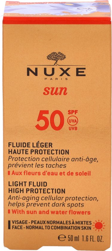 Nuxe Sun - Light Fluid High Protection SPF 50 - Zonnebrand  - 50 ml