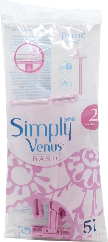 Gillette Simply Venus - Basic Wegwerpmesjes - 5 Stuks