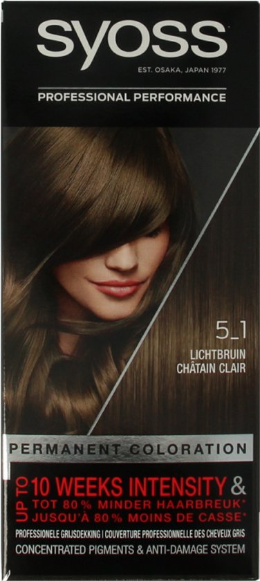 SYOSS Color baseline 5-1 Lichtbruin Haarverf - 1 stuk