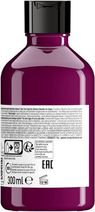 L’Oréal Professionnel Serie Expert Curl Expression Intense Moisturizing Cleansing Cream Shampoo - 500 ml- Normale shampoo - Voor Krullend haar -