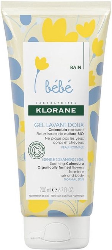 Klorane - Gentle Cleansing Gel Bébé - 500ml - Pompfles
