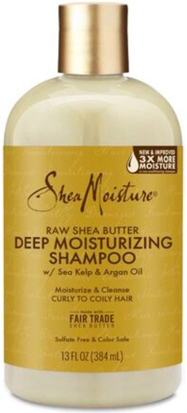 SheaMoisture Extra Moisture Retention Shampoo - Raw Shea Butter - zonder siliconen en sulfaten - 384 ml