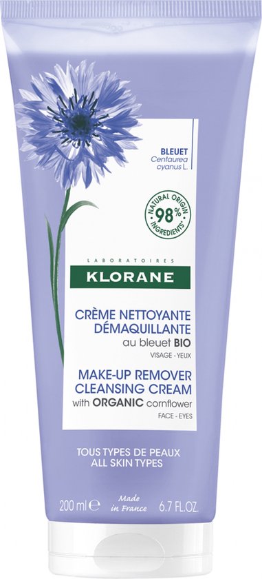 Klorane Biologische Korenbloem Reinigingscrème 200 ml