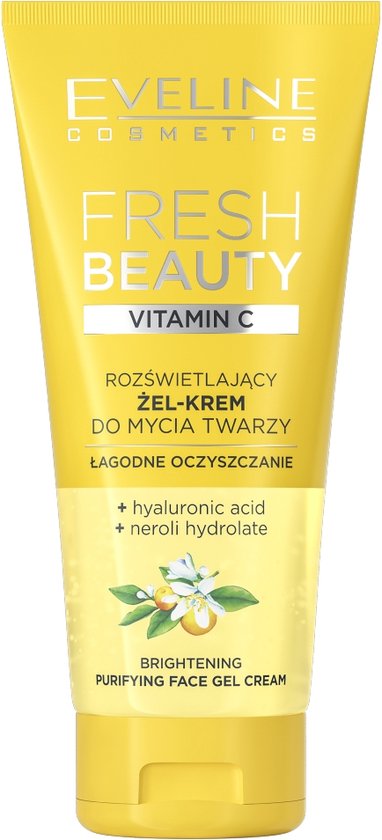 Fresh Beauty verhelderende gel-crème face wash met vitamine C 150ml