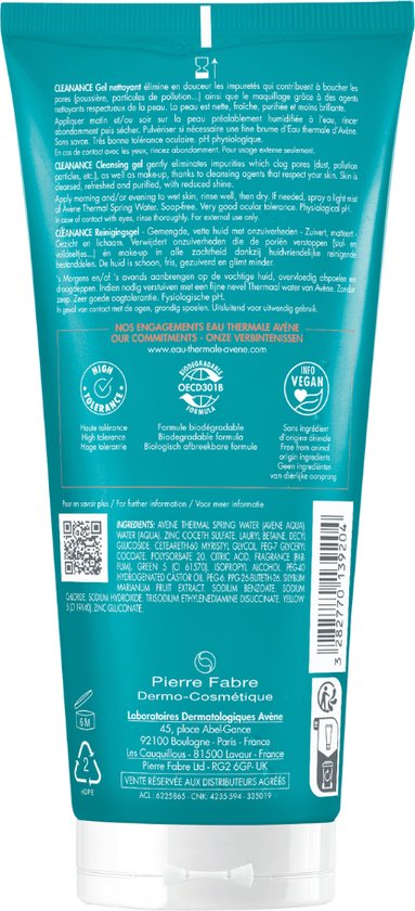 Gezichtsreinigingsgel Avene Clenance (200 ml)