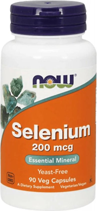 Vitaminen - Selenium 200mcg 90 Capsules - Now