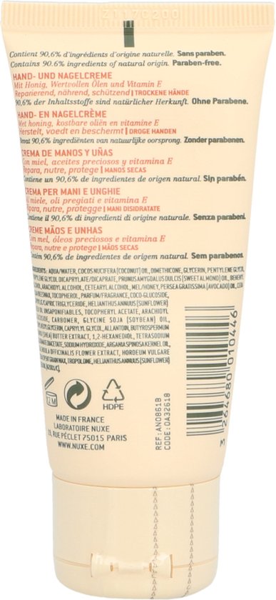 Nuxe Rêve de Miel Hand and Nail Cream Hand- en Nagelcrème - 50 ml