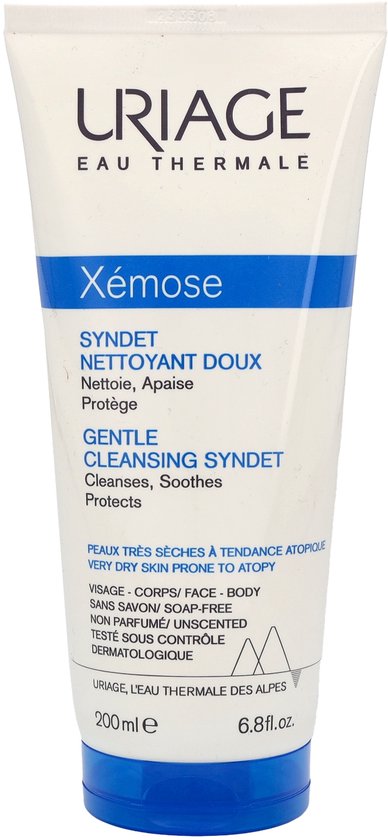 Uriage - Fine cleansing cream gel for dry to atopic skin Xémose (Gentle Cleansing Syndet) - 200ml