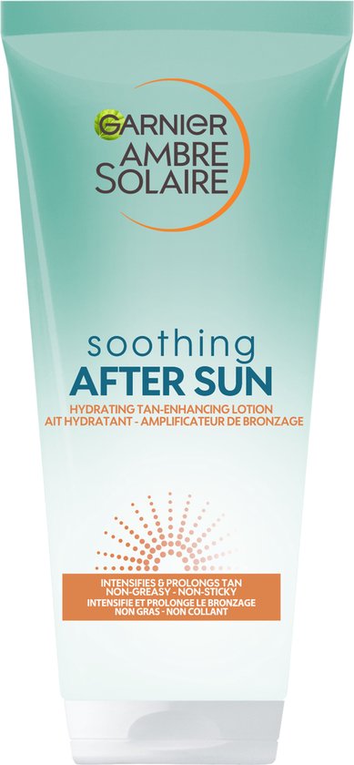 Garnier Ambre Solaire Verzachtende Aftersun met Zelfbruiner voor gezicht & lichaam - Ondersteunt Natuurlijke Bruining - 200 ml