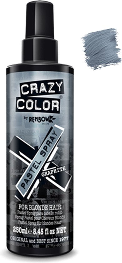 Crazy Color - Graphite Gekleurde haarspray - Grijs