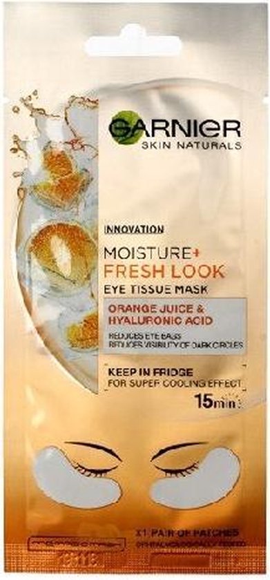 GARNIER - Exciting eye mask with orange juice and (Eye Tissue Mask) 6 g - 6.0g