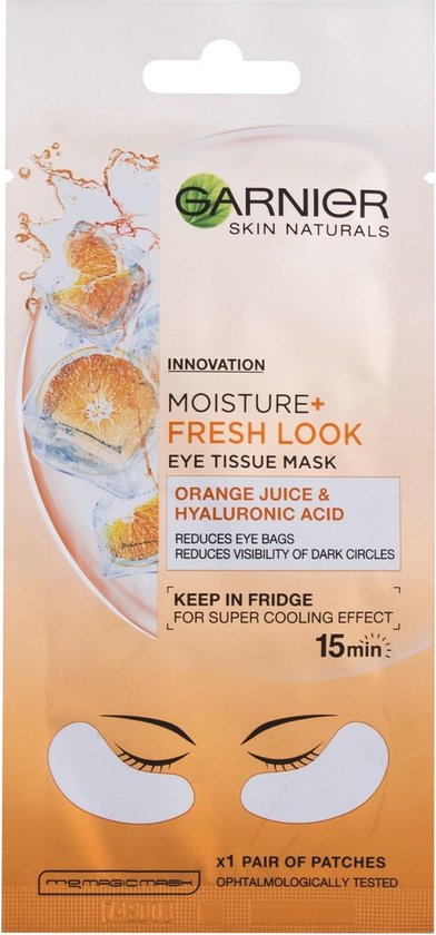 GARNIER - Exciting eye mask with orange juice and (Eye Tissue Mask) 6 g - 6.0g