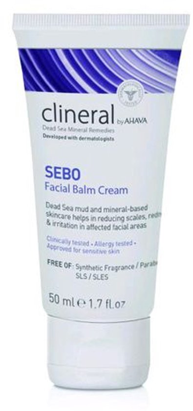 AHAVA Clineral SEBO Gezichtscrème | Intensieve Hydratatie & Kalmering | Speciaal voor Gevoelige Huid | Gezichtsverzorging voor Mannen & Vrouwen | Help