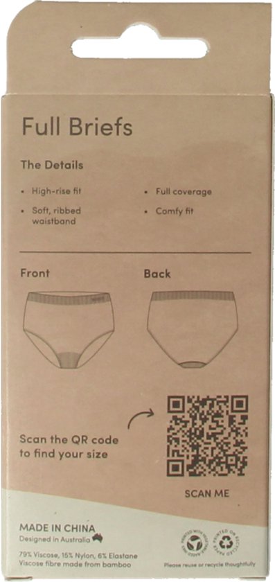 Boody Full brief tailleslip zwart XL 1 Stuks