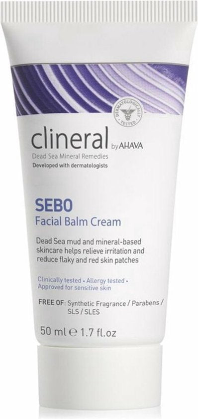 AHAVA Clineral SEBO Gezichtscrème | Intensieve Hydratatie & Kalmering | Speciaal voor Gevoelige Huid | Gezichtsverzorging voor Mannen & Vrouwen | Help
