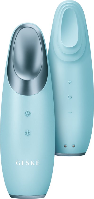GESKE | SmartAppGuided™ Warm & Cool Eye Energizer | 6 in 1 | Oogmassageapparaat | Apparaat tegen donkere kringen | Traanzakjes en hangende oogleden verwijderen | Elektrische oogmassage