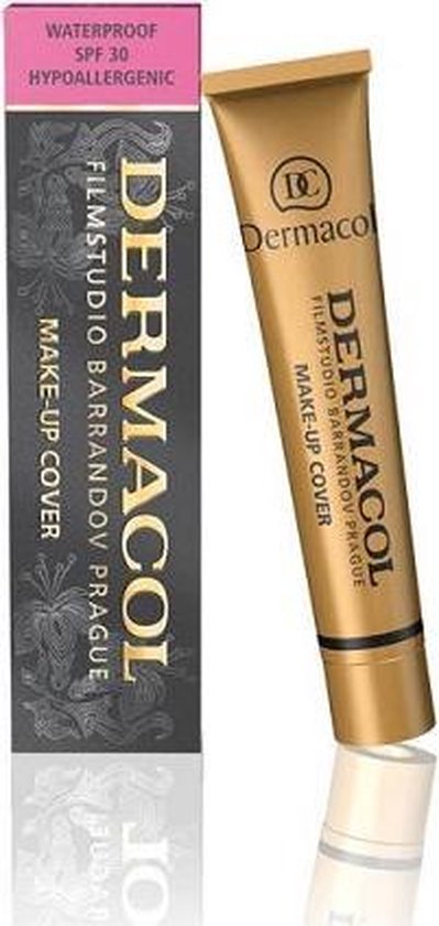 Dermacol Full Coverage Matte Foundation - Waterproof Make-Up - Oliehoudend - SPF 30 - Extreme Dekking - Langdurig Gebruik