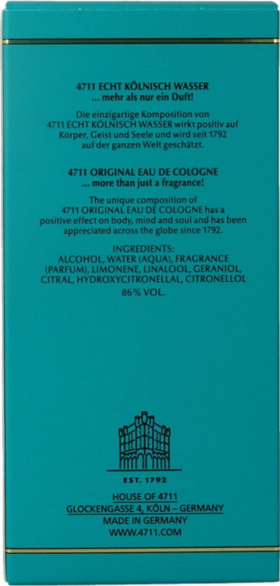4711 - Echt Kölnisch Wasser - Original Eau De Cologne Spray - Dames Parfum - Verfrissende Geur - 100 ml