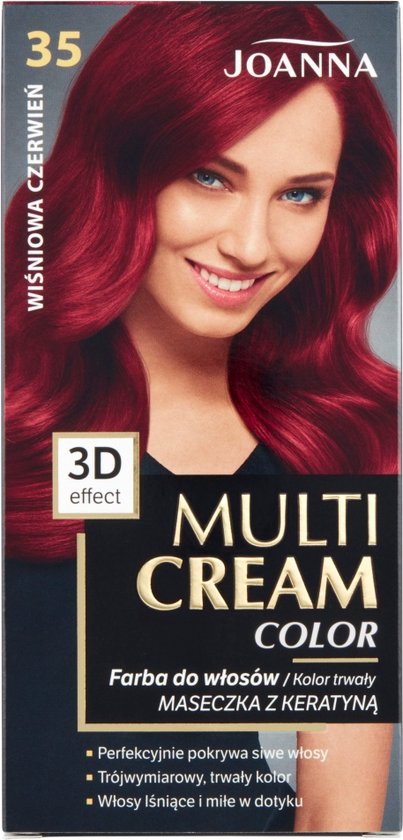 Joanna - Multi Cream Color Hair Dye 35 Cherry Red