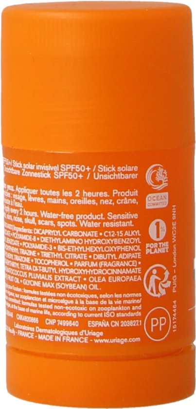 Uriage Bariesun SPF50+ stick invisible glow 18 Gram