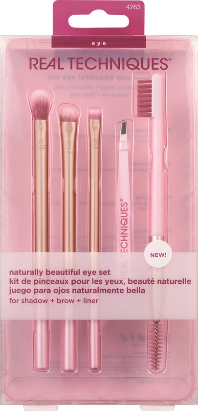 Real Techniques Make-Up Borstel Set Real Techniques Natural Beauty Eye (5 Pcs)