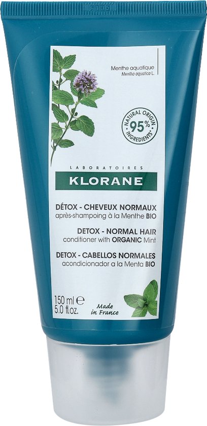 Klorane Detox - Normaal Haar Organic Mint Conditioner 150 ml