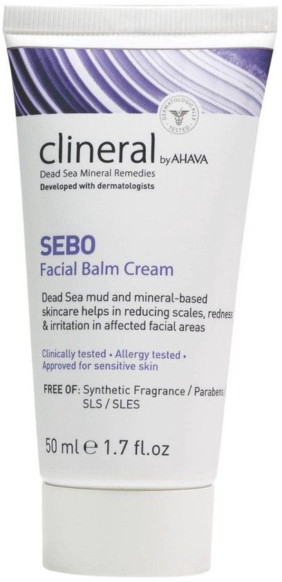 AHAVA Clineral SEBO Gezichtscrème | Intensieve Hydratatie & Kalmering | Speciaal voor Gevoelige Huid | Gezichtsverzorging voor Mannen & Vrouwen | Help