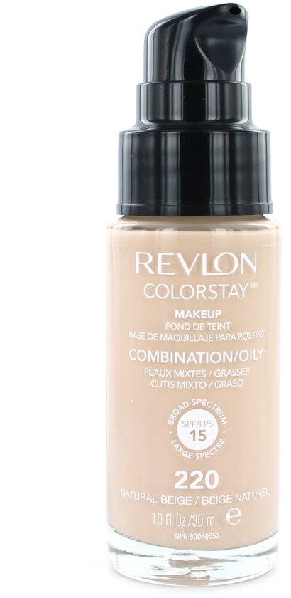 Revlon Colorstay Foundation With Pump - 220 Natural Beige (Oily Skin)