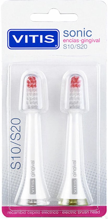 Reserve onderdeel voor elektrische tandenborstel Vitis Sonic S10/S20 Gingival 2 Stuks