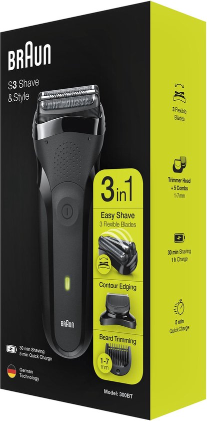 Braun Series 3 300BT - Elektrisch Scheerapparaat Mannen