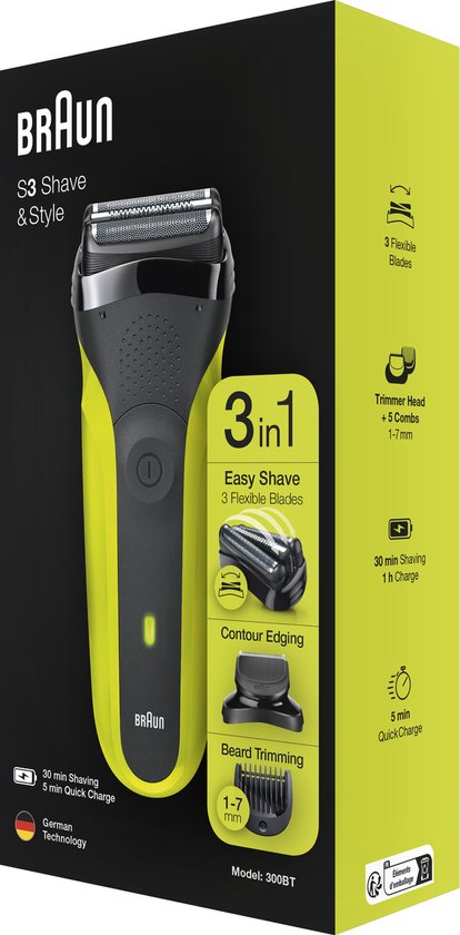 Braun Series 3 300BT - Elektrisch Scheerapparaat Mannen