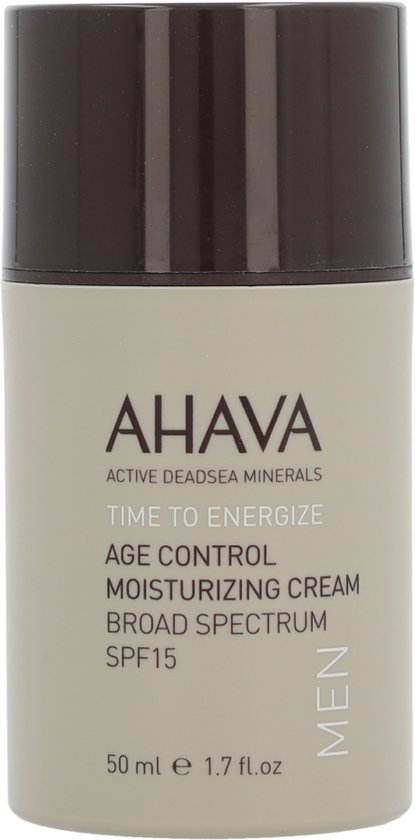 AHAVA MAN Age Control Hydraterende Crème | Langdurige Hydratatie & SPF-15 | Vroegtijdige Veroudering Bescherming | Anti-Rimpel Dagcrème voor Mannen |