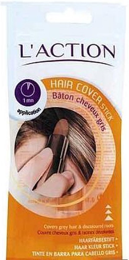 L'action Haarverf L'action hair cover stick lichtbruin blond