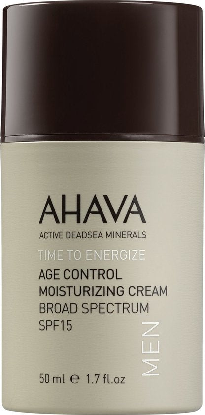 AHAVA MAN Age Control Hydraterende Crème | Langdurige Hydratatie & SPF-15 | Vroegtijdige Veroudering Bescherming | Anti-Rimpel Dagcrème voor Mannen |