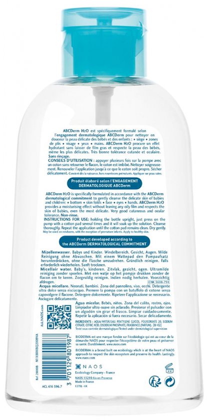 Hips - Abcderm H2O Micelle Solution