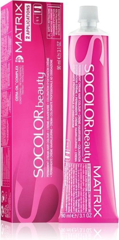 Matrix SOCOLOR.BEAUTY haarkleuring Bruin 90 ml 5Br Licht Bruin Bruin Rood