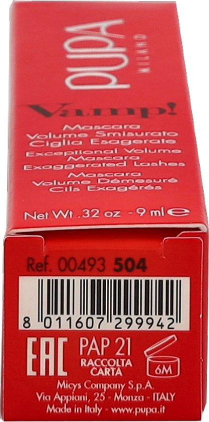Pupa - Vamp! Mascara - 504 Military Green